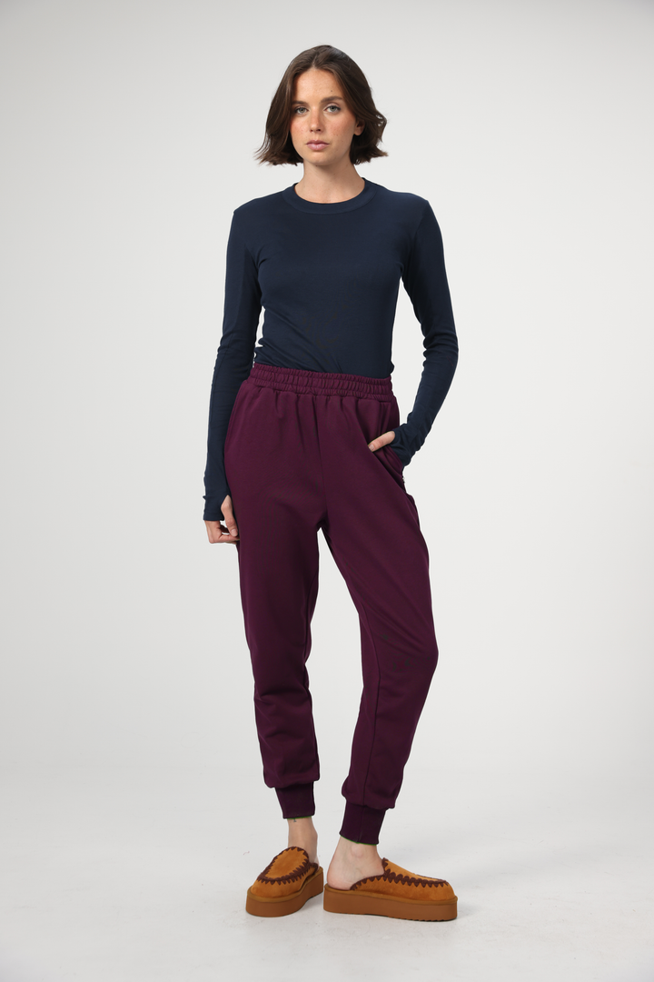 Comfort Plum Joggers
