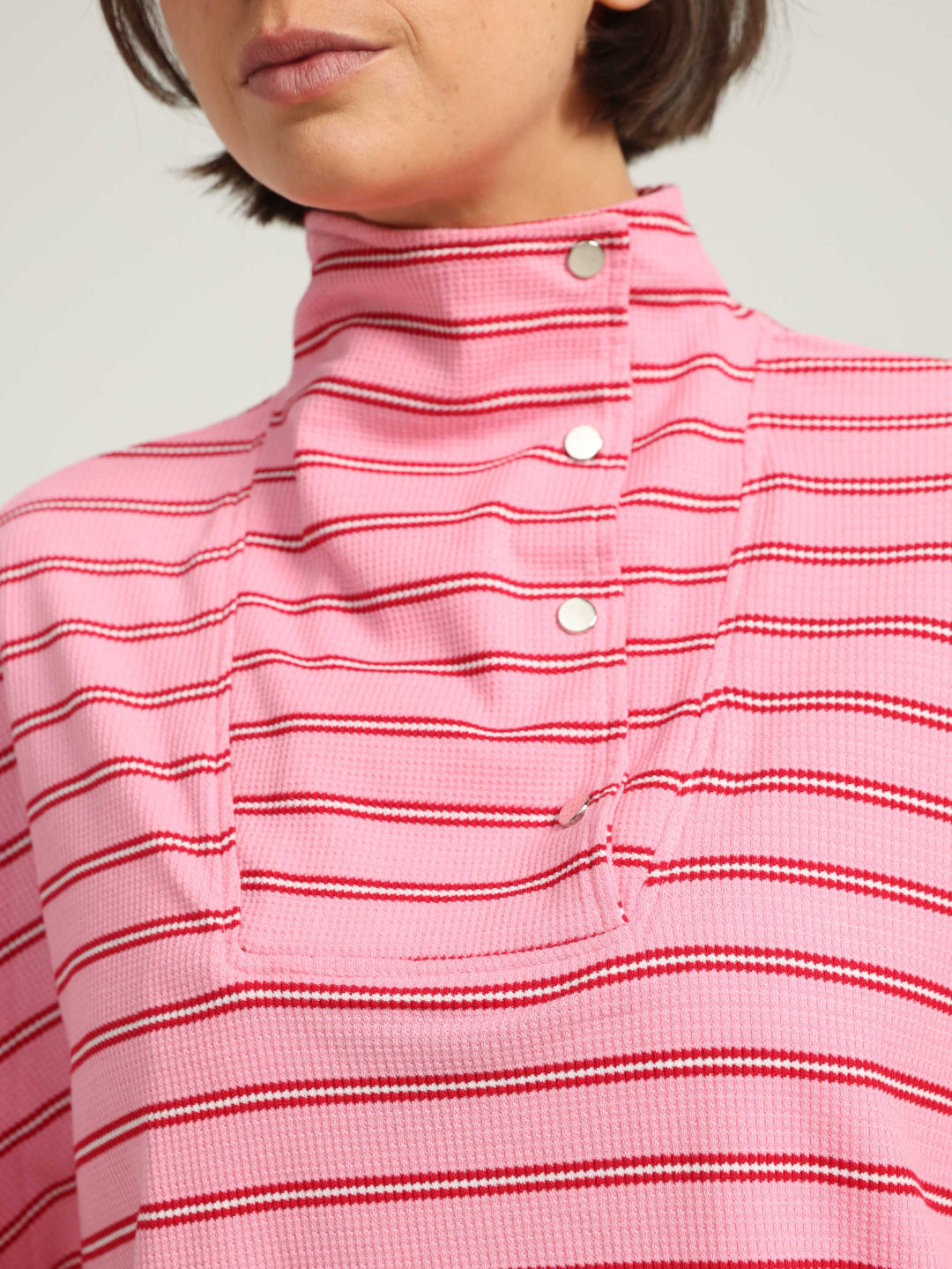 Must Pink Striped Polo