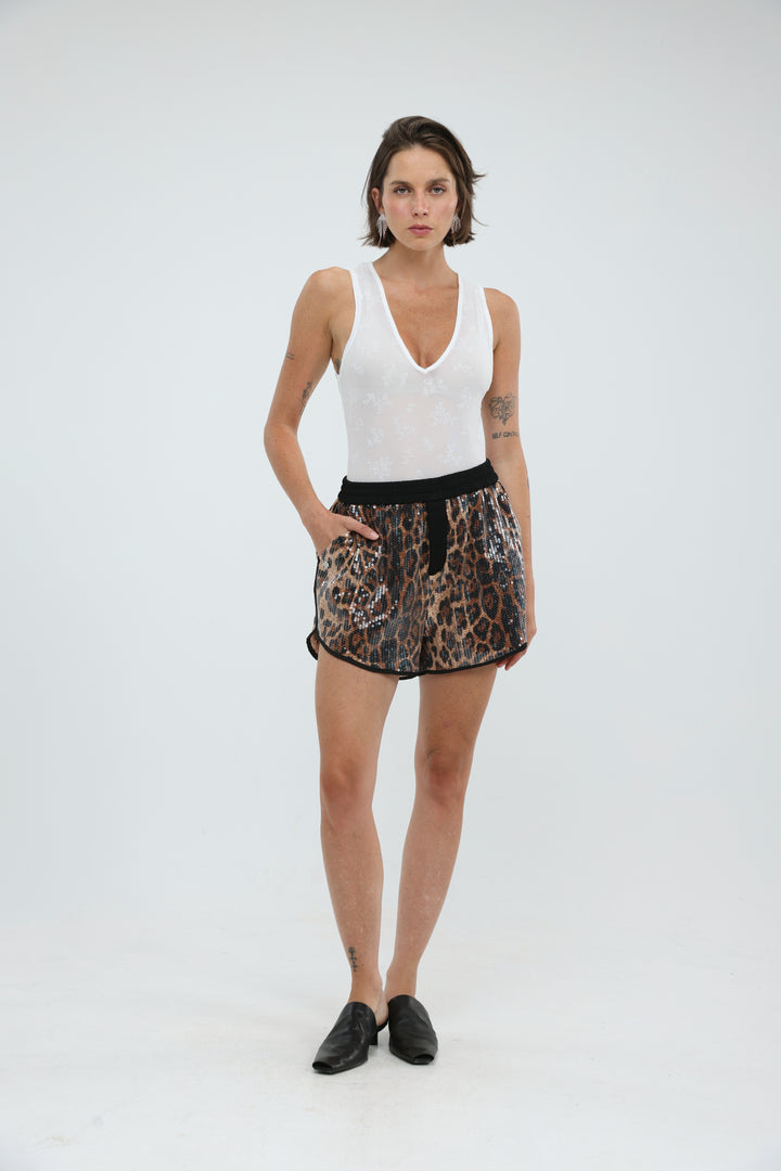 Scene Leopard Shorts
