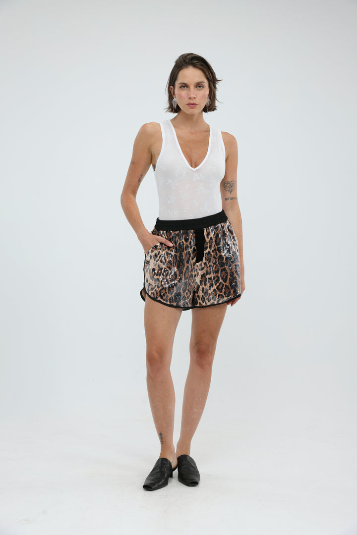 Scene Leopard Shorts