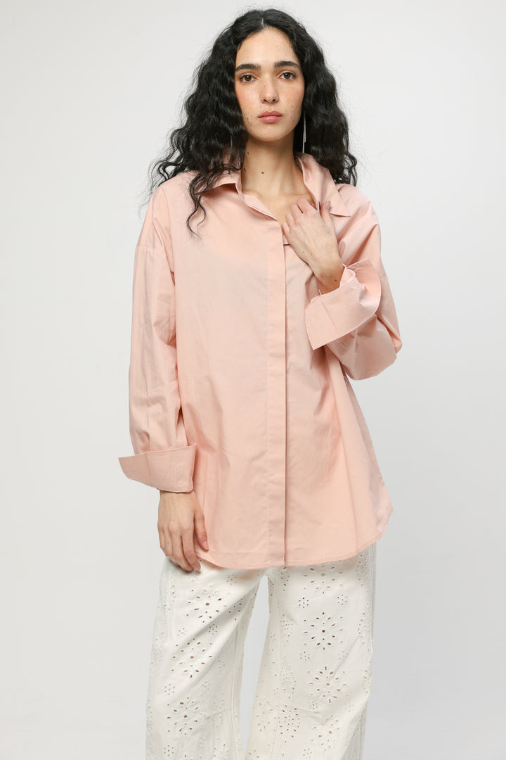 Classic Light Pink Buttoned Shirt