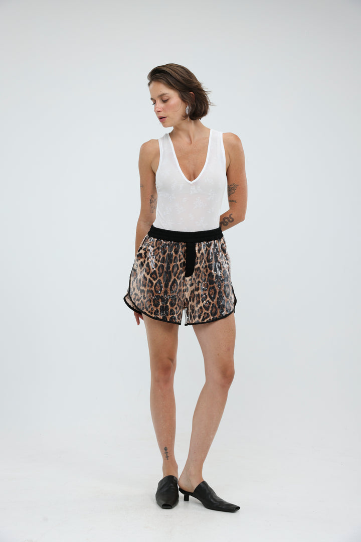 Scene Leopard Shorts