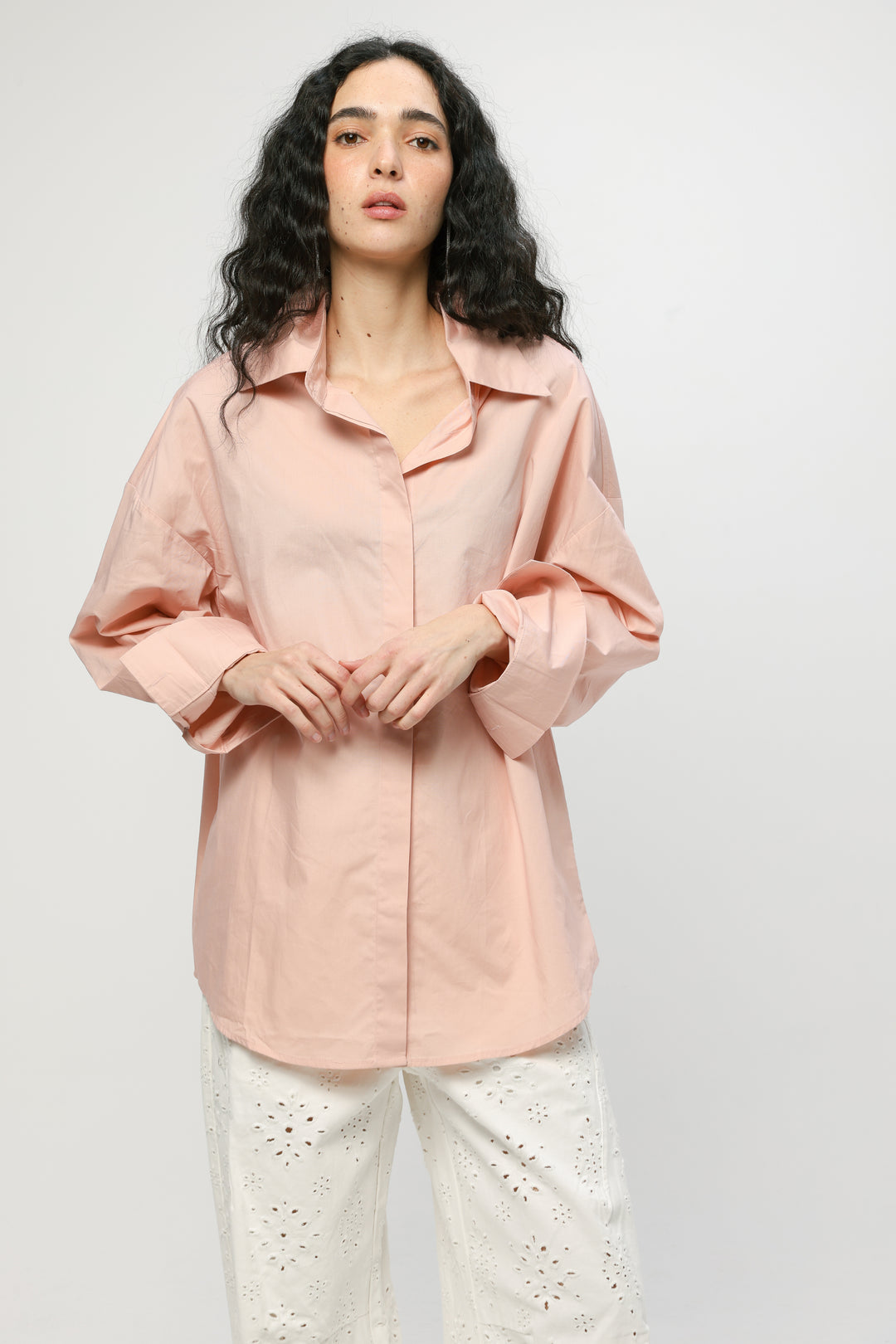 Classic Light Pink Buttoned Shirt