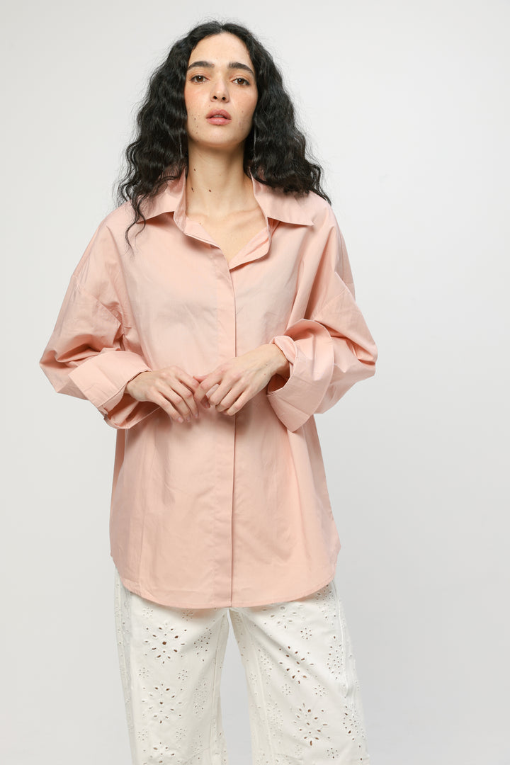 Classic Light Pink Buttoned Shirt