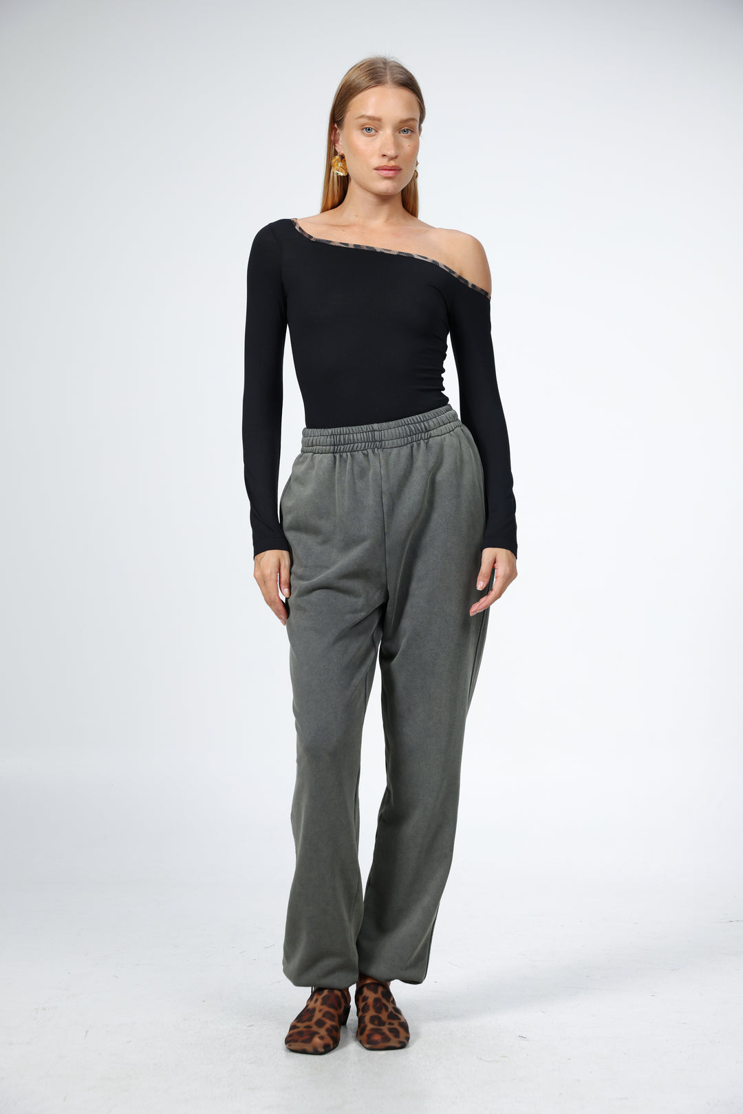 Temptation Black Drop Shoulder Top
