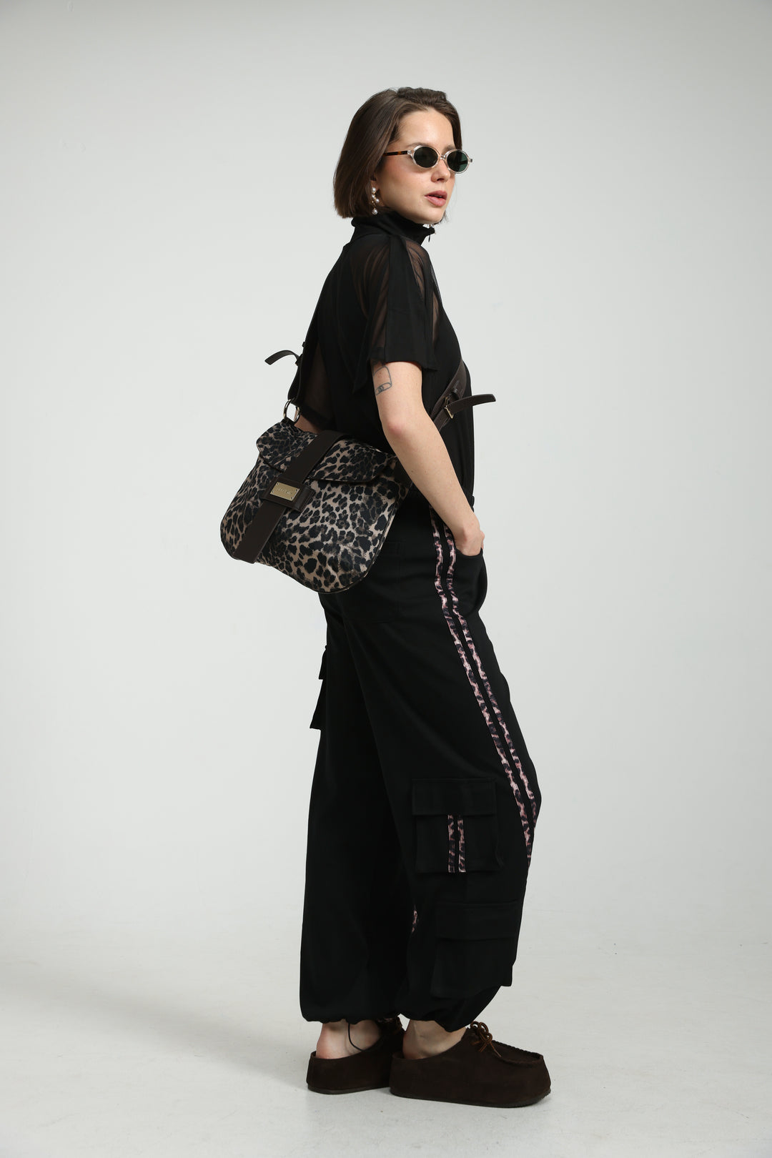 Art Leopard Bag