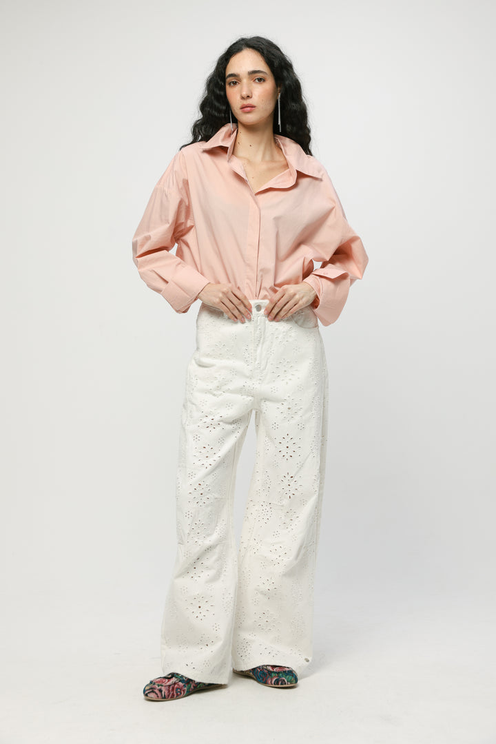 Classic Light Pink Buttoned Shirt
