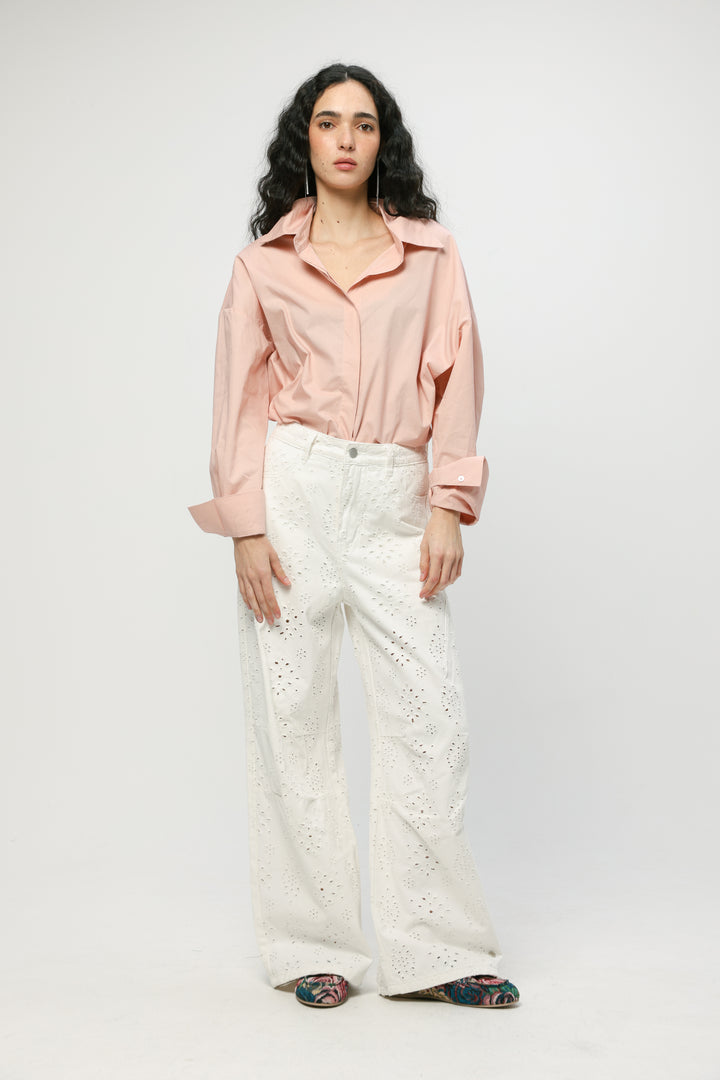 Classic Light Pink Buttoned Shirt