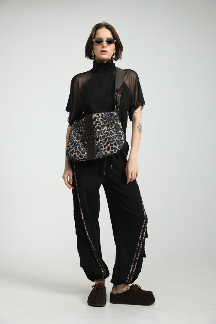 Art Leopard Bag