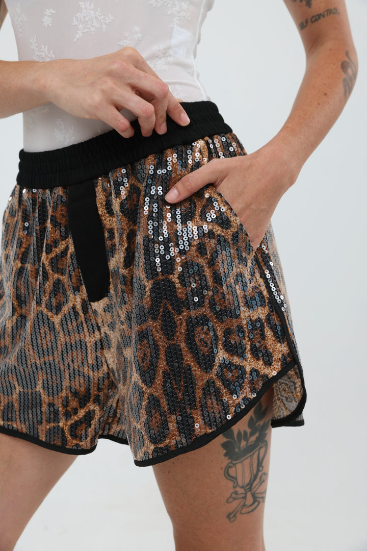 Scene Leopard Shorts