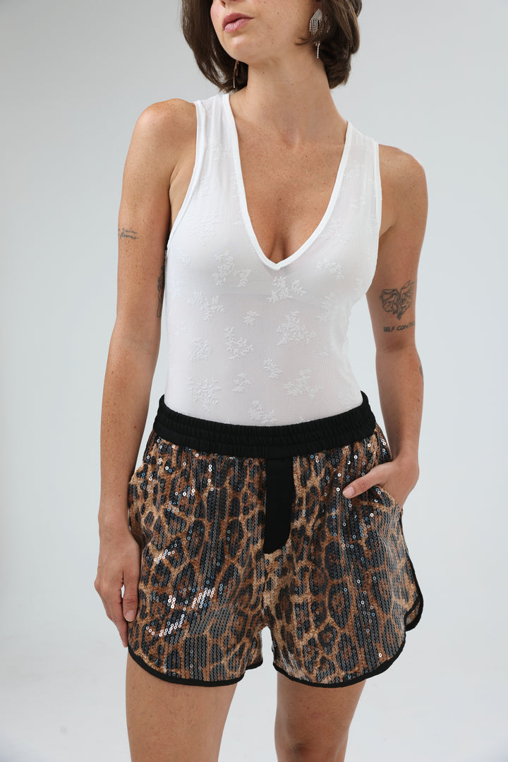 Scene Leopard Shorts