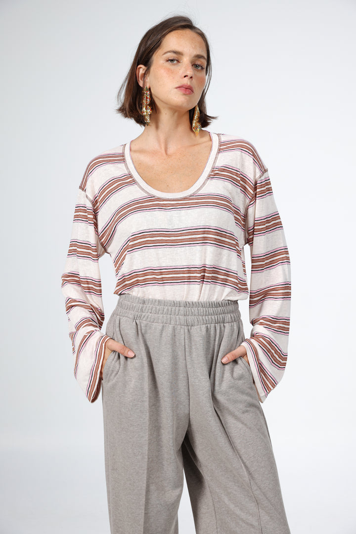 Air Brown Striped Shirt