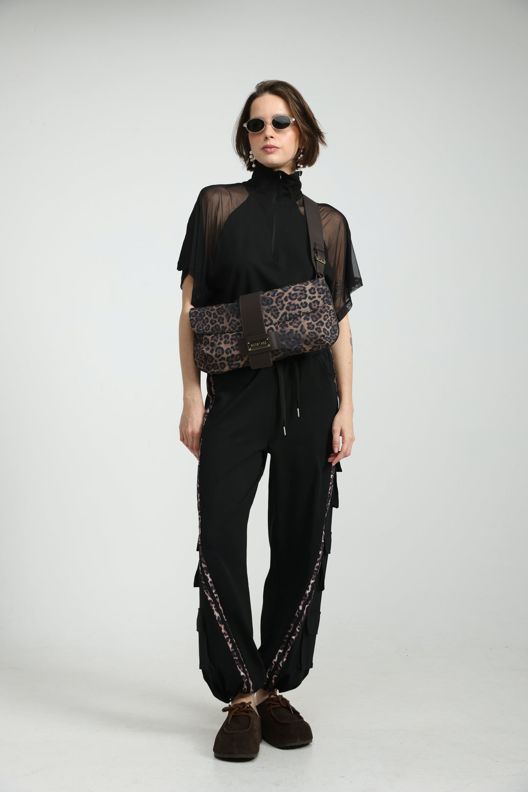 Arty Leopard Belt Bag