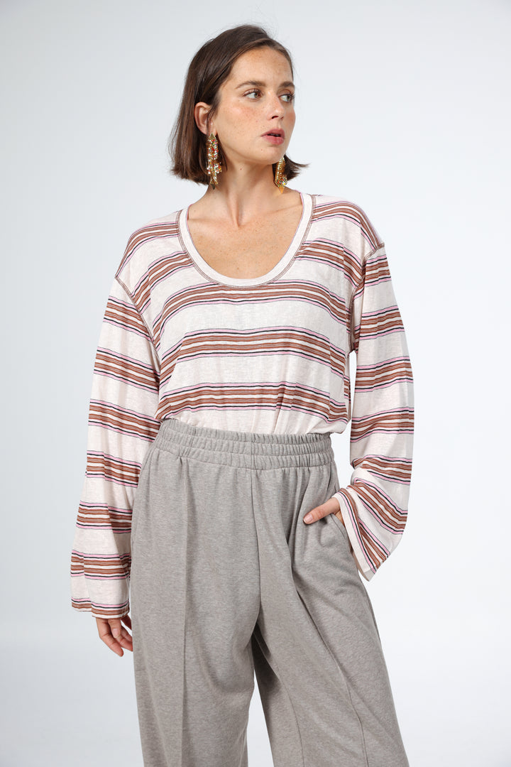 Air Brown Striped Shirt