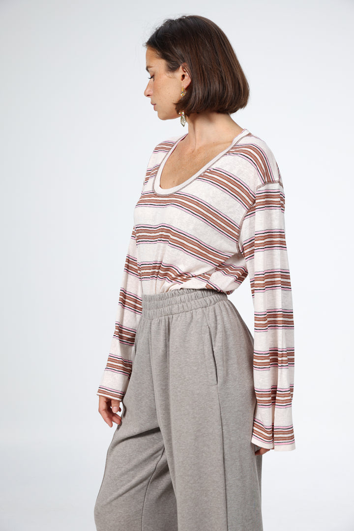 Air Brown Striped Shirt