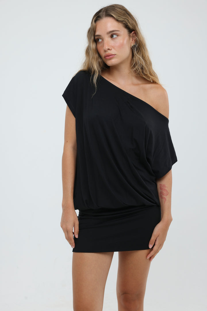 Drift Black Mini Dress