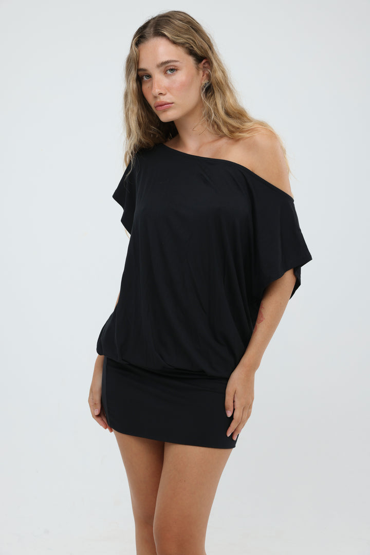 Drift Black Mini Dress