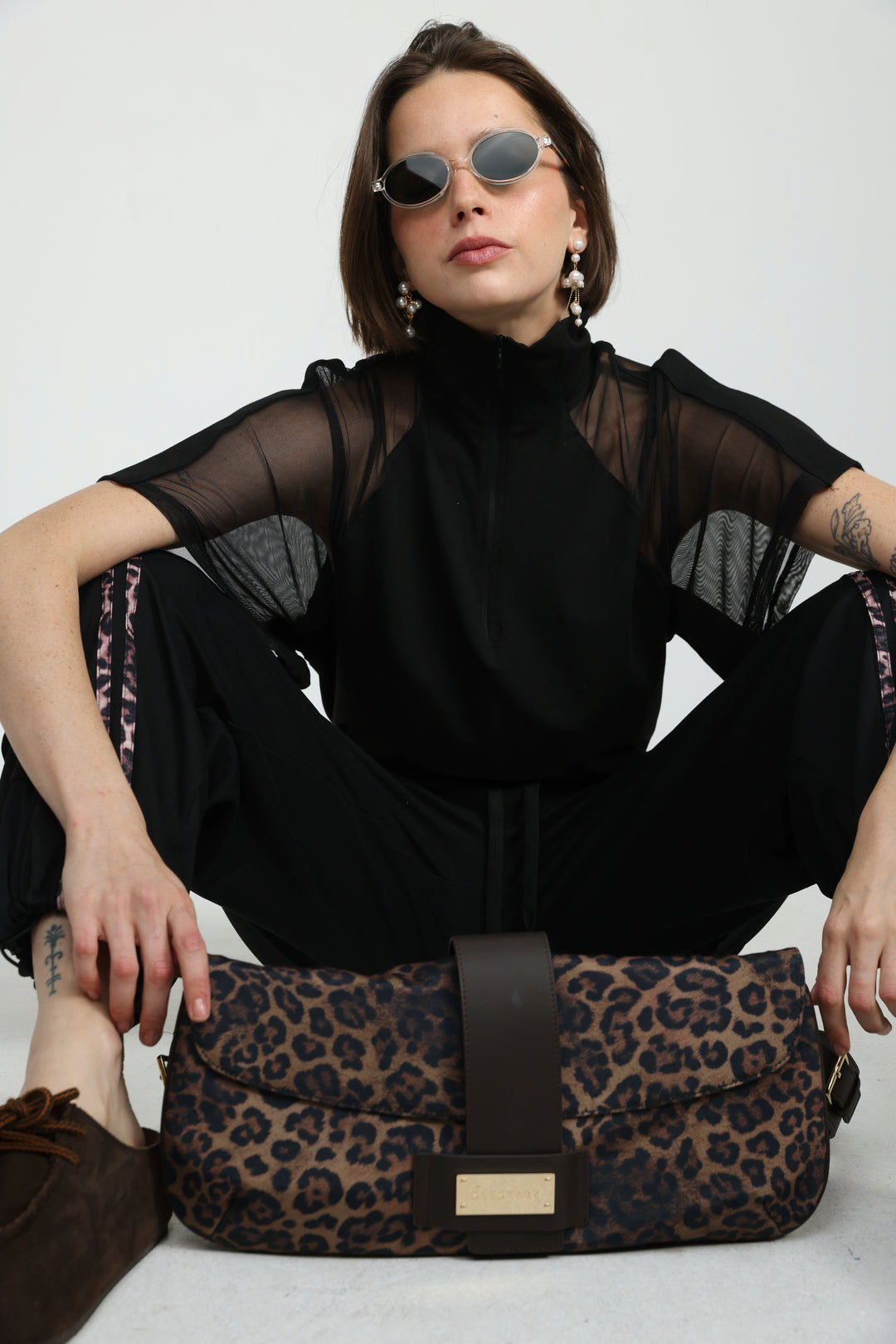 Arty Leopard Belt Bag