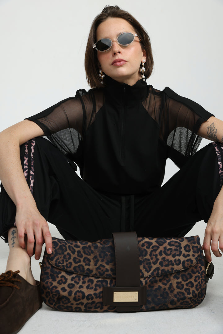 Arty Leopard Belt Bag