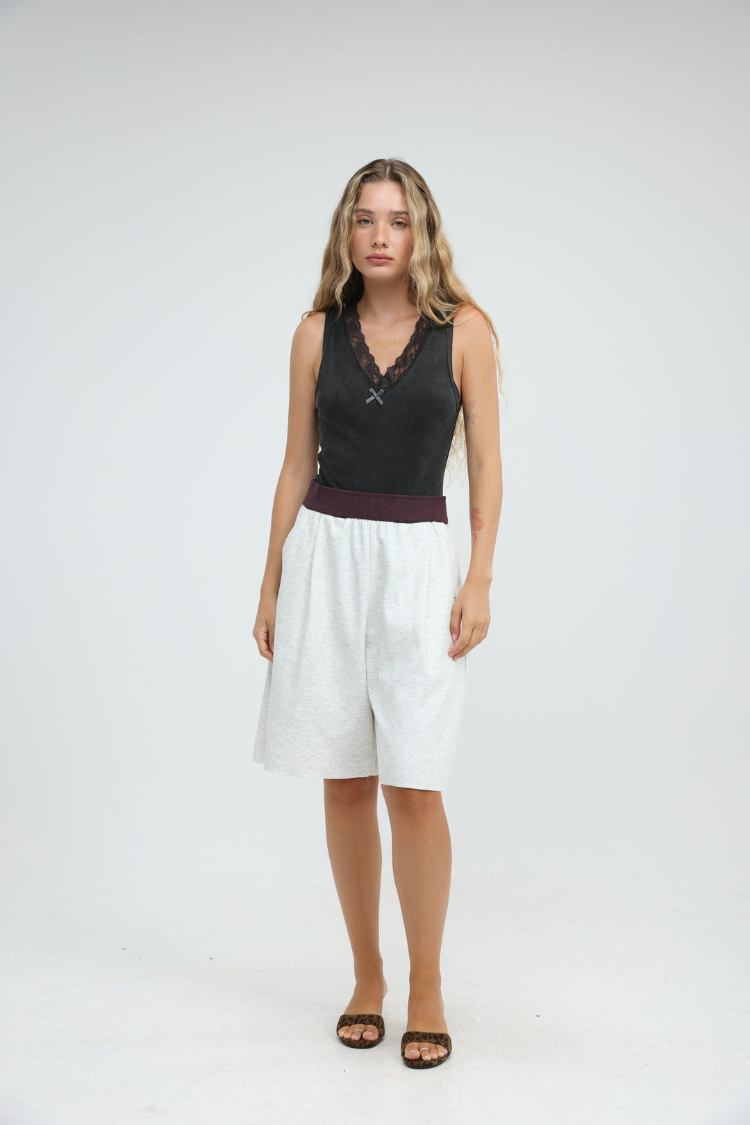 Foreign Light Grey Bermuda Shorts
