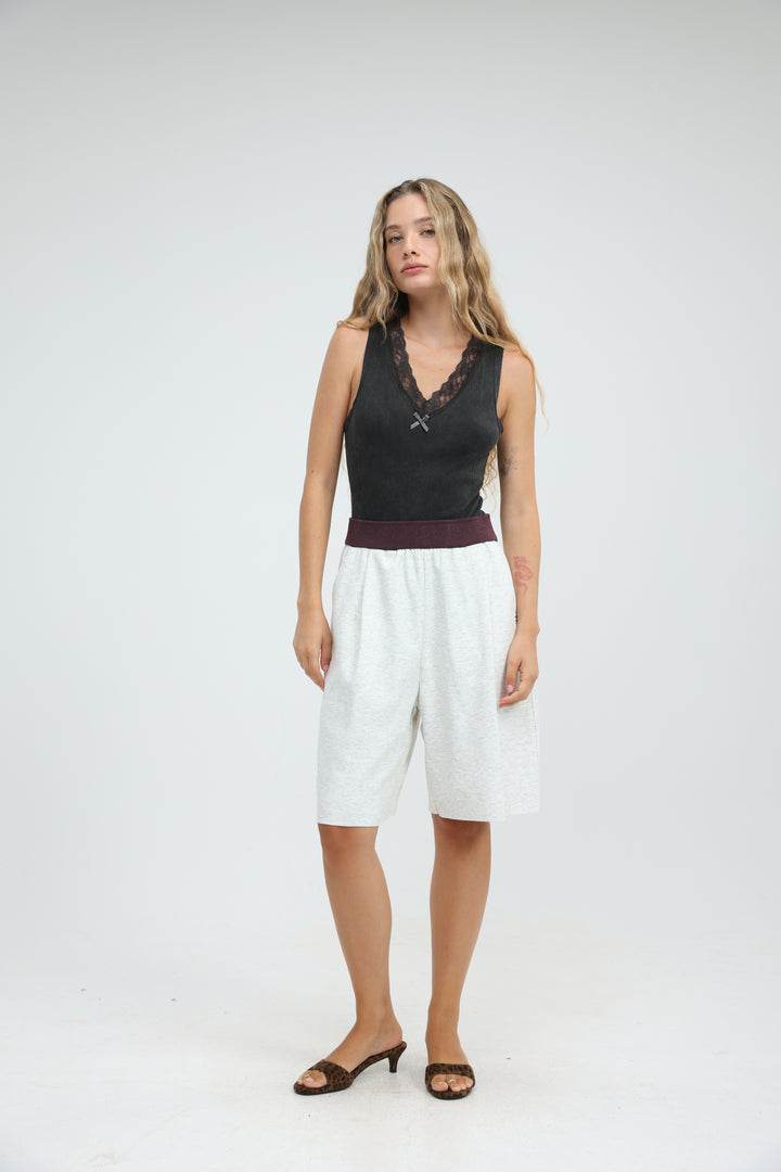 Foreign Light Grey Bermuda Shorts
