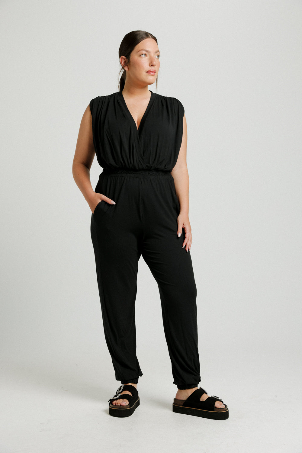 Wrap Black Jumpsuit