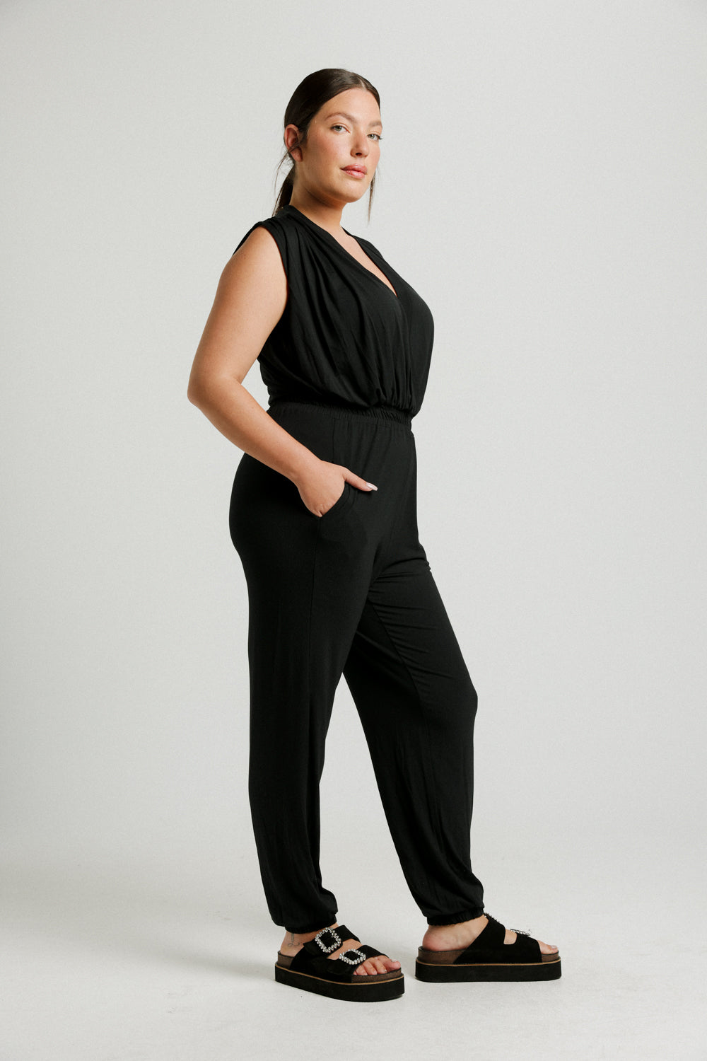 Wrap Black Jumpsuit