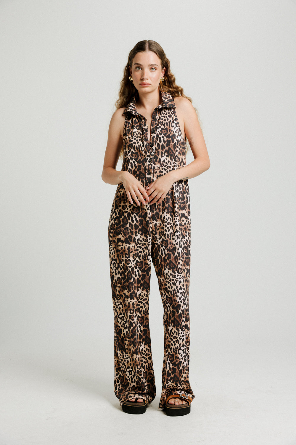 Adore Leopard Jumpsuit – SEESTARZ - Main Image