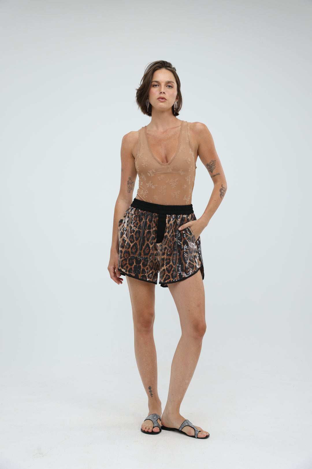 Frame Camel Bodysuit