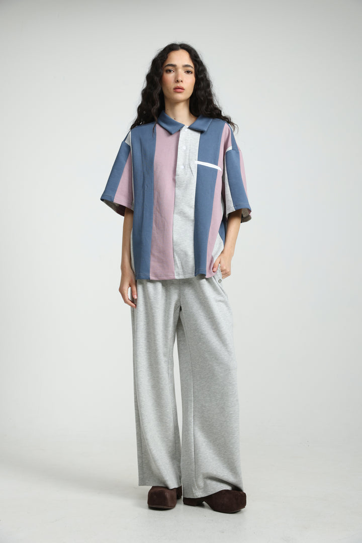 Baseball Blue Mix Polo