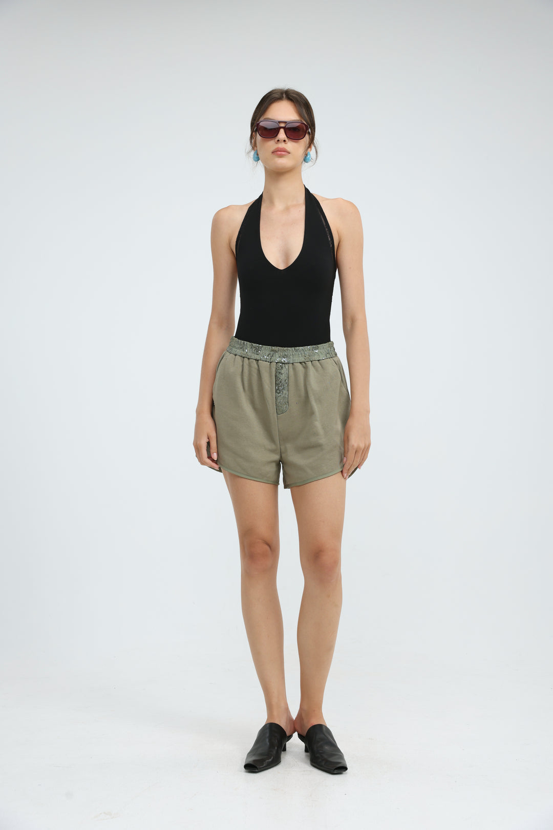 Scene Olive Shorts