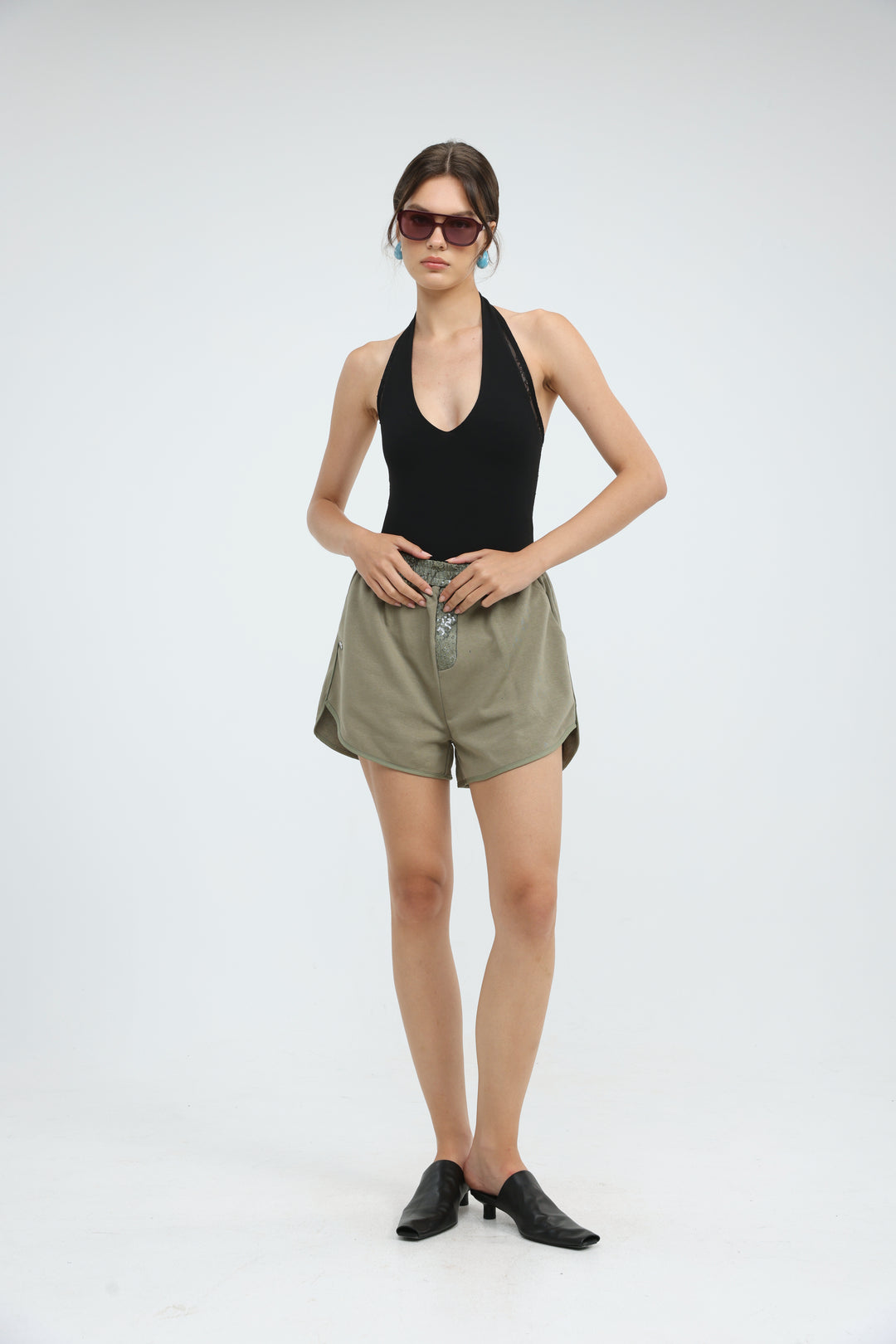 Scene Olive Shorts