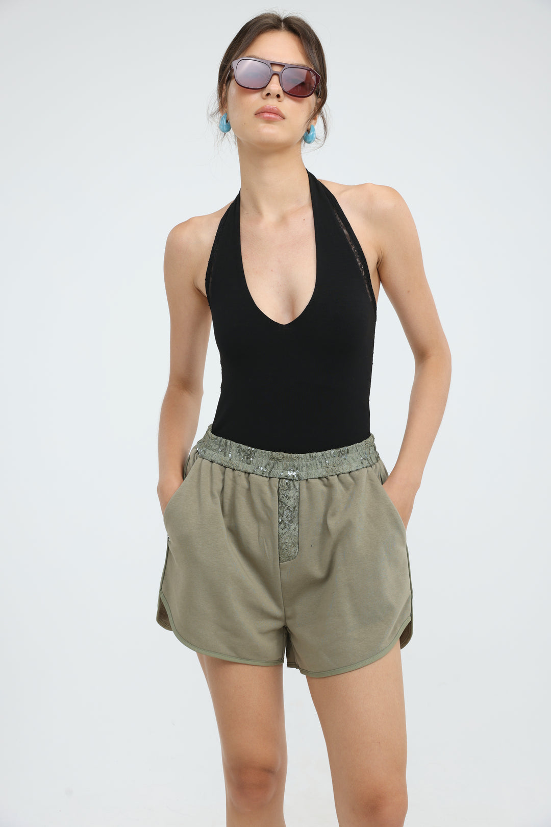 Scene Olive Shorts