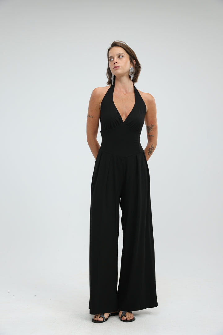Goal Black Jumpsuit