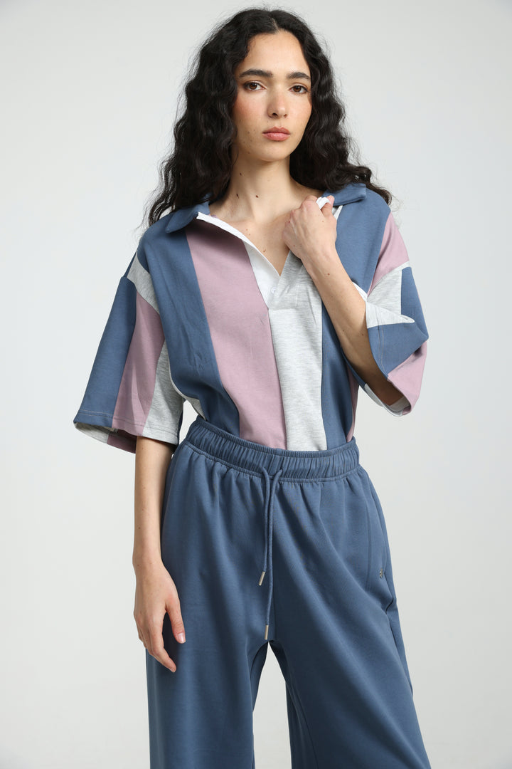 Baseball Blue Mix Polo