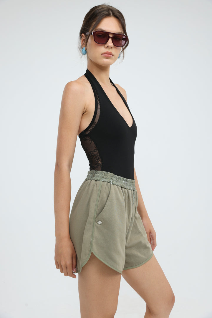 Scene Olive Shorts