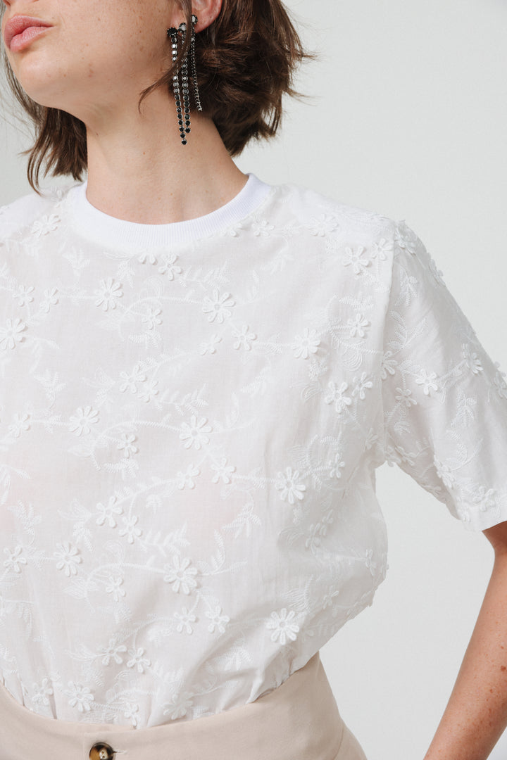Meeting White Padded Bodysuit