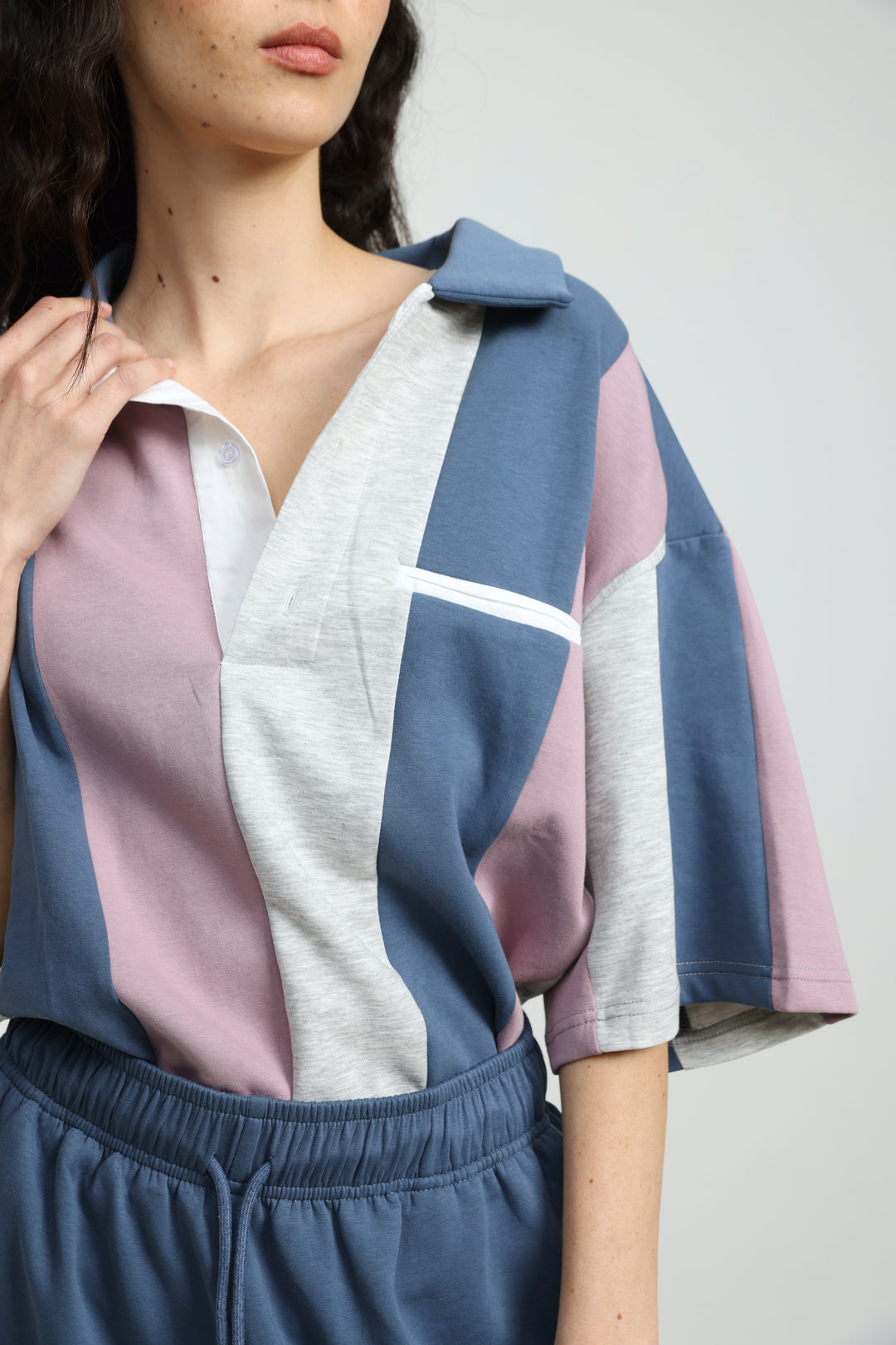 Baseball Blue Mix Polo