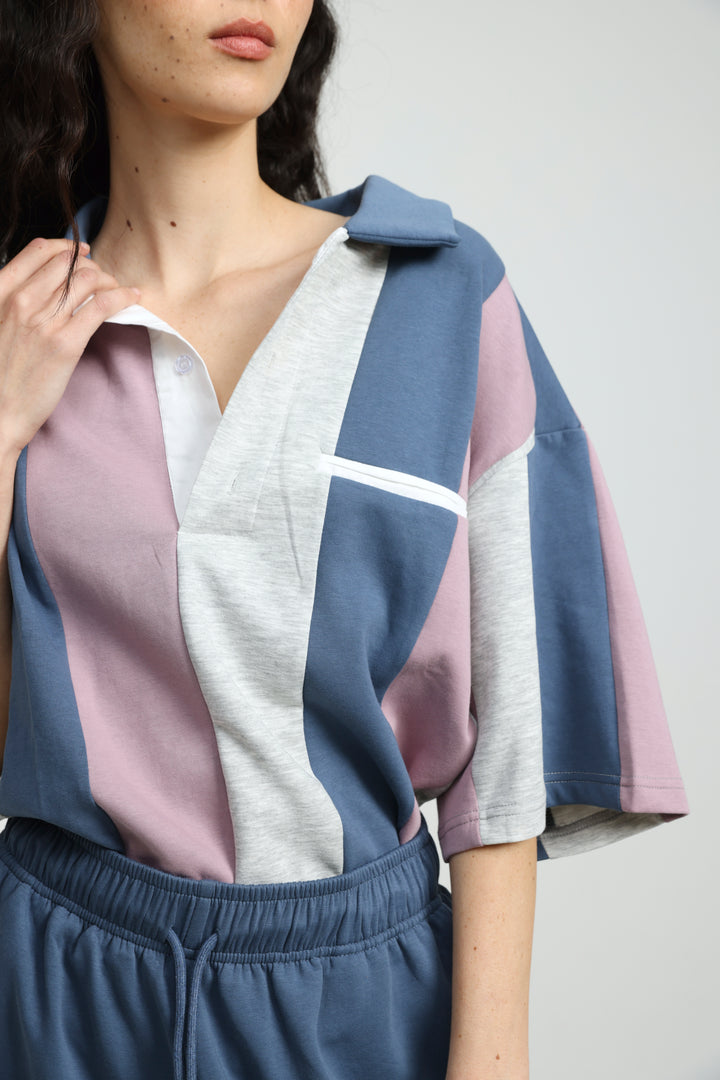 Baseball Blue Mix Polo