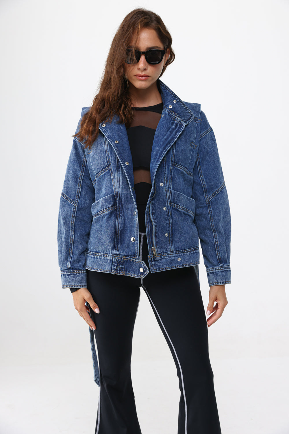 Wrap Blue Denim Jacket