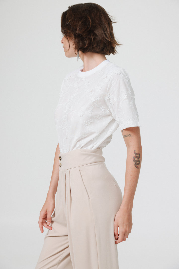 Meeting White Padded Bodysuit