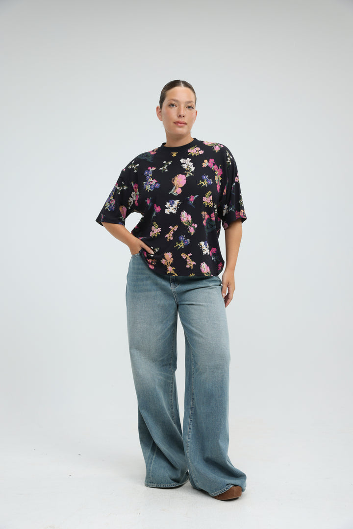 Marmottan Blue Floral T-Shirt