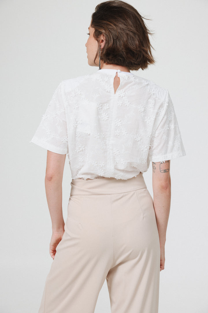 Meeting White Padded Bodysuit