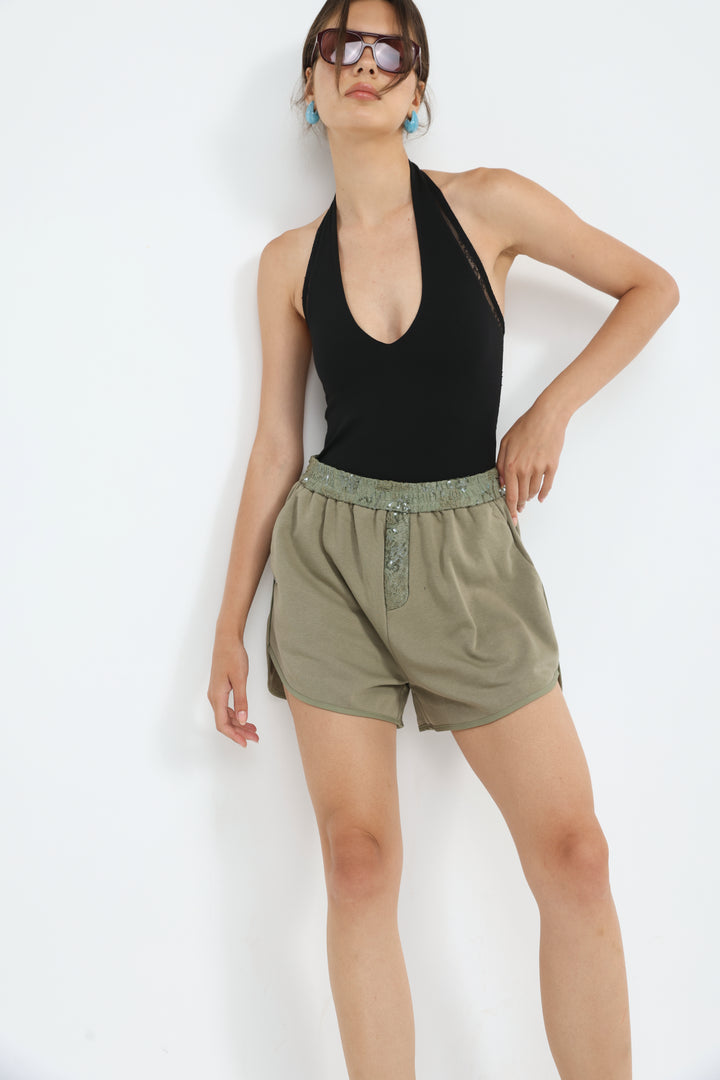 Scene Olive Shorts