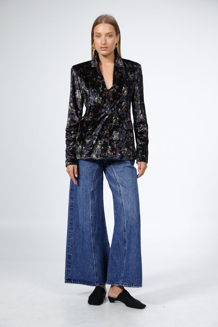 Affection Black Velvet Blazer