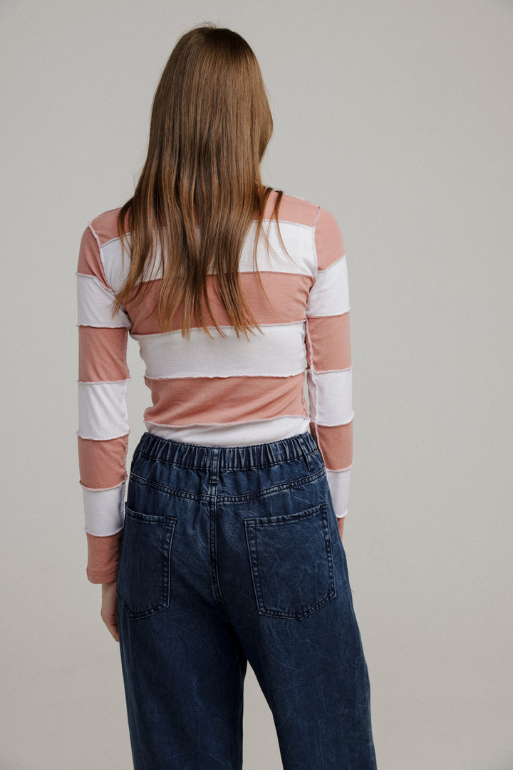 Pick White&Pink Stripes Shirt