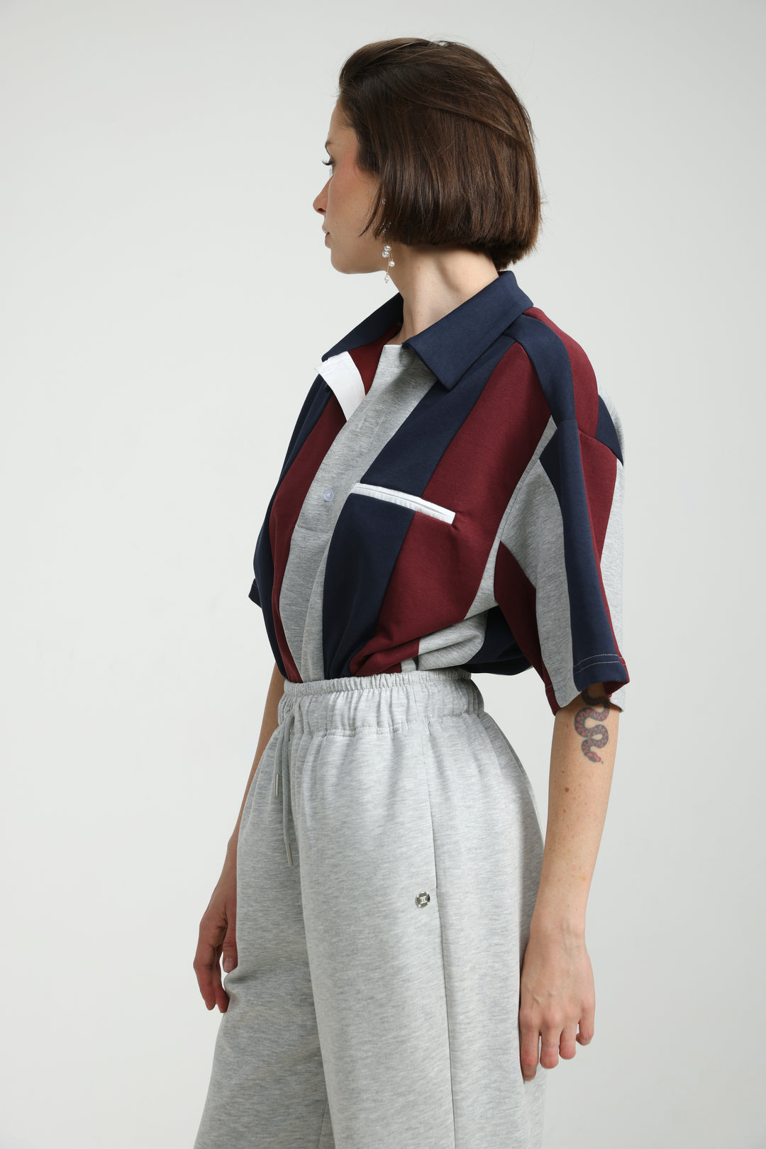 Baseball Wine Mix Polo