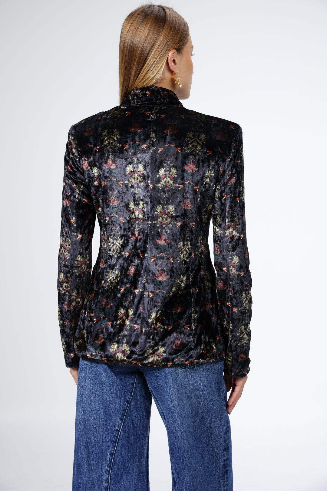 Affection Black Velvet Blazer