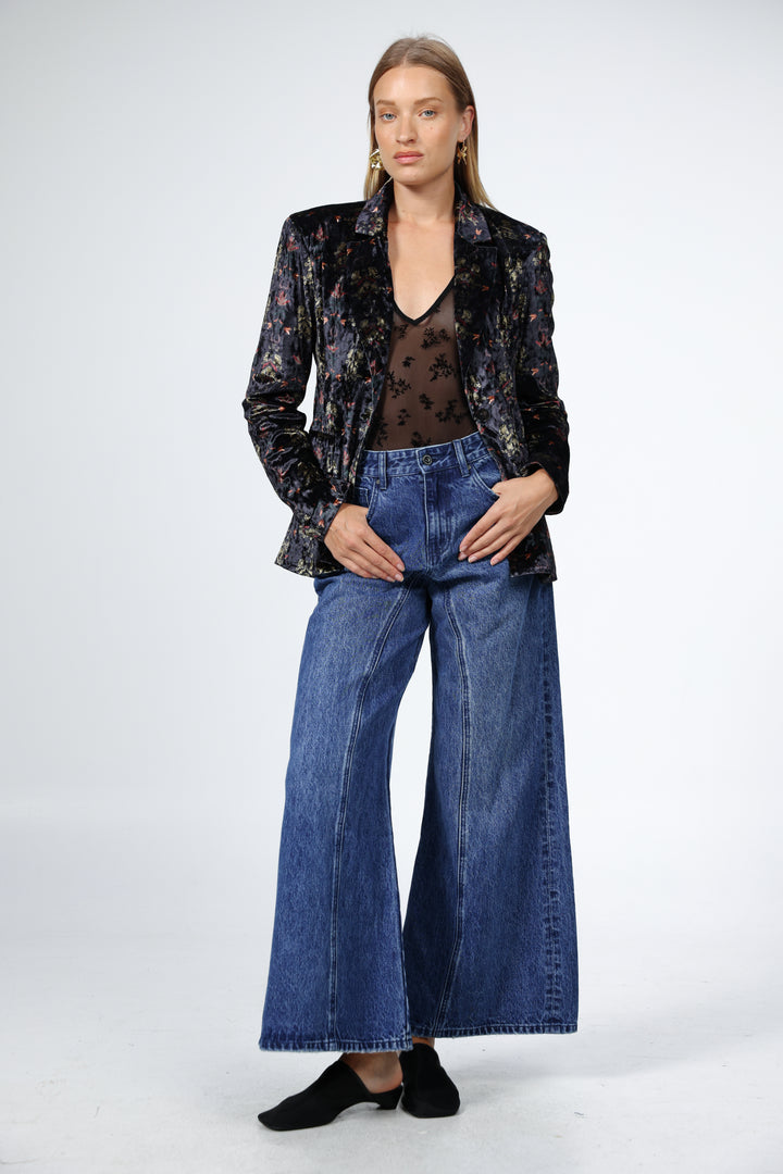 Affection Black Velvet Blazer