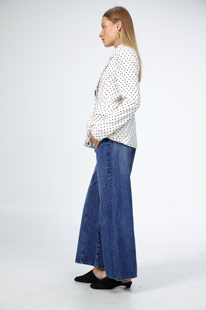 Affection Cream Dots Blazer